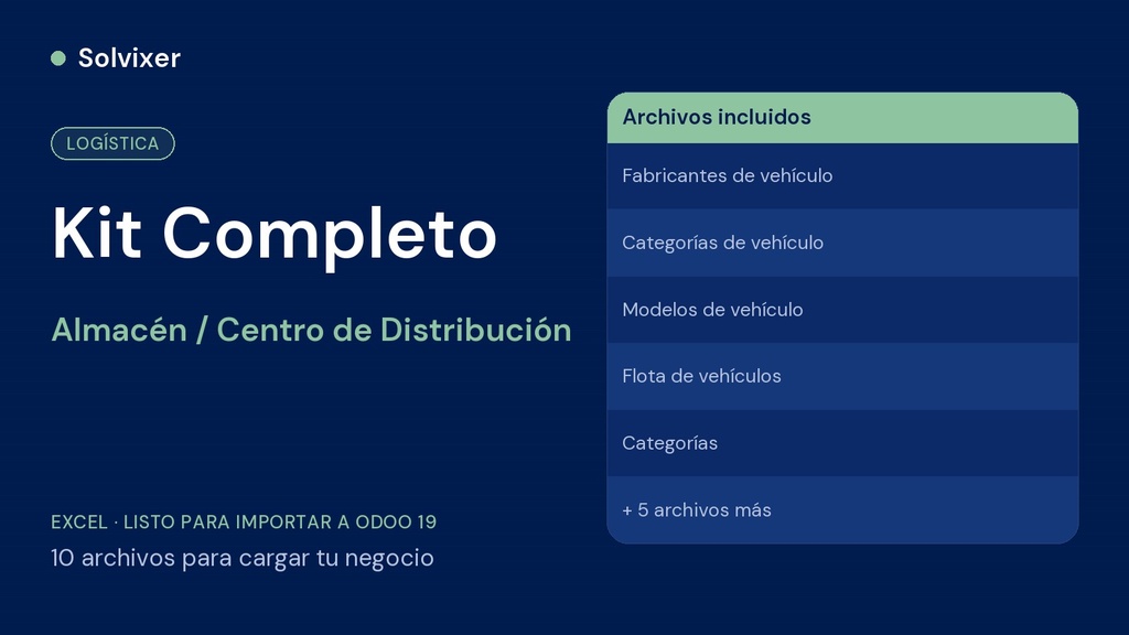 Complete Odoo Loading Kit (Warehouse / Distribution Center)