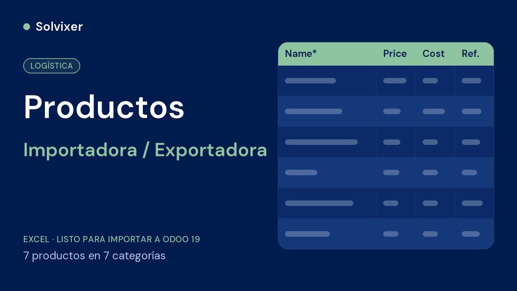 Productos Importadora / Exportadora