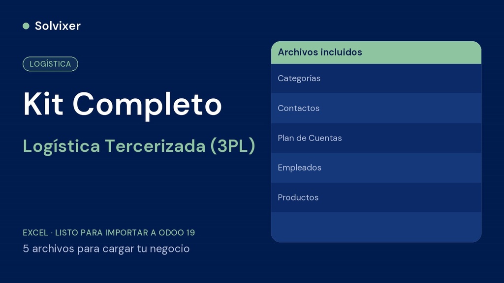 Complete Odoo Loading Kit (Third-Party Logistics)