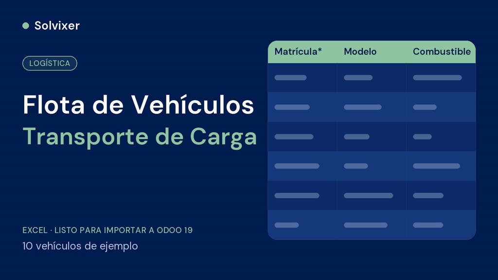 Flota de Vehículos Transporte de Carga