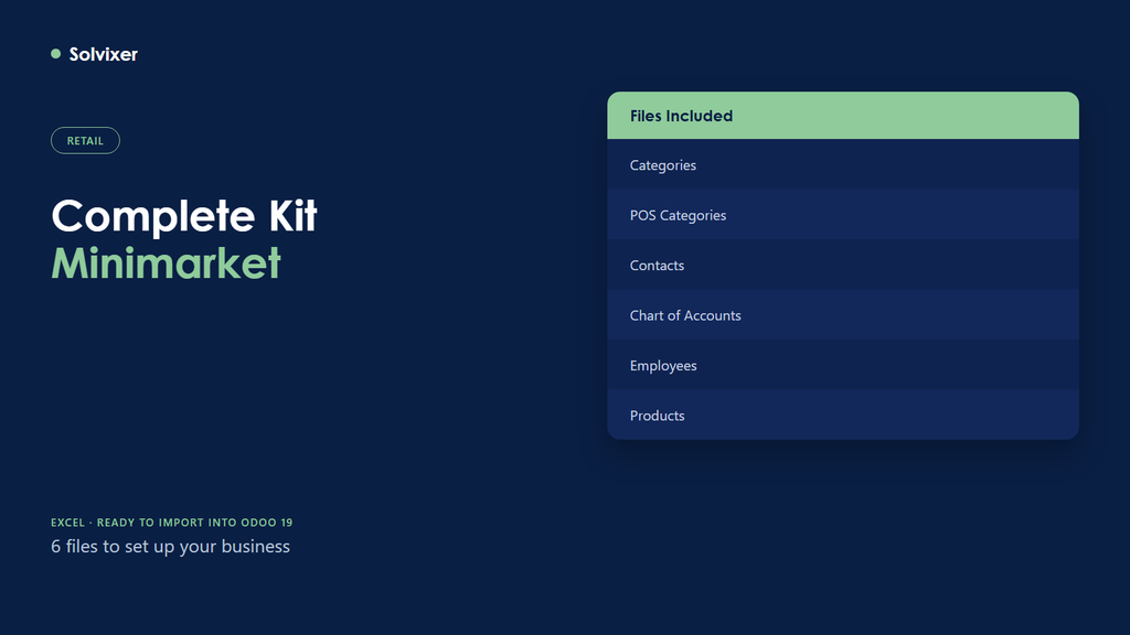 Complete Odoo Loading Kit (Minimarket) (English)
