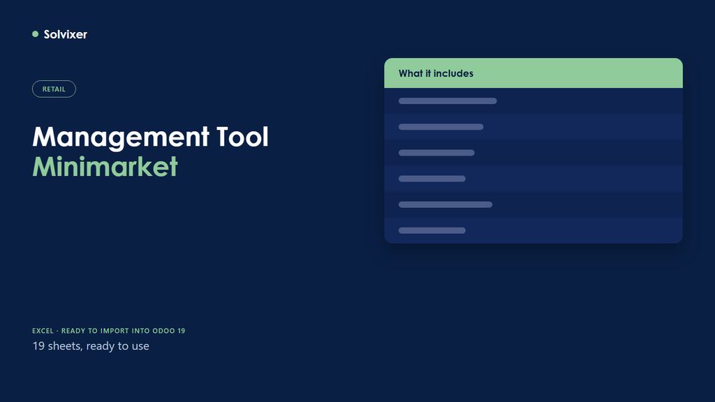 Management Tool Minimarket (English)