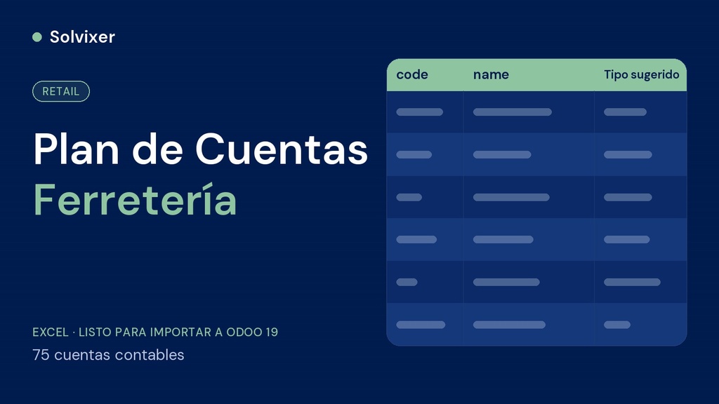 Plan de Cuentas Ferretería