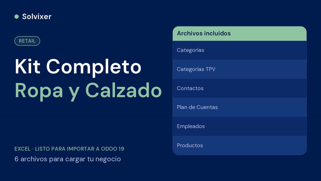 Complete Odoo Loading Kit (Clothing and Footwear)