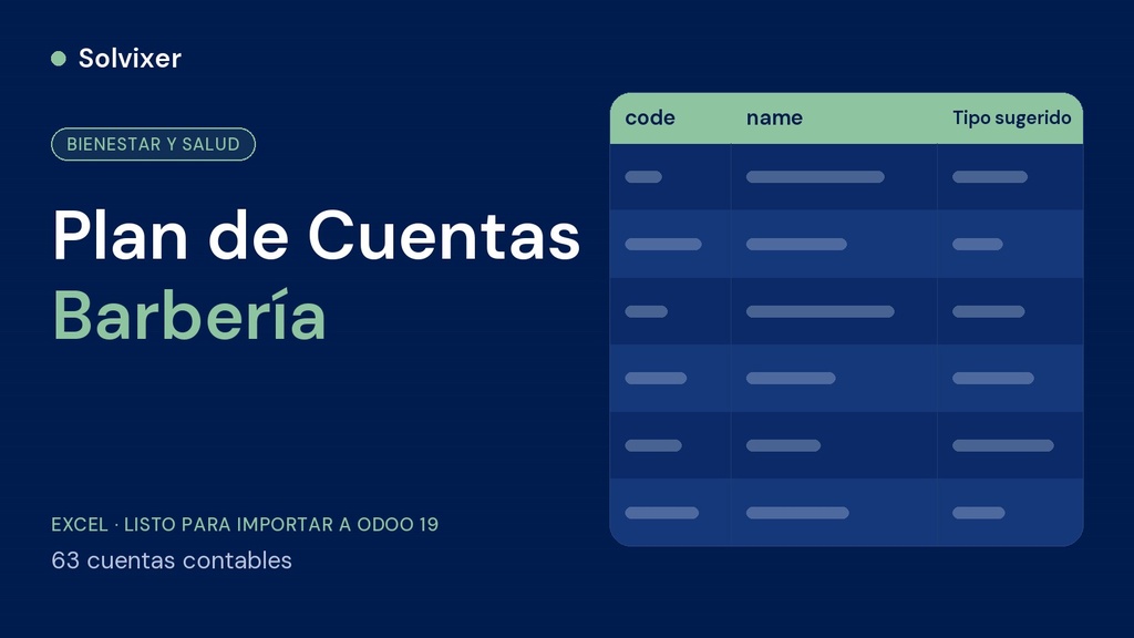 Plan de Cuentas Barbería