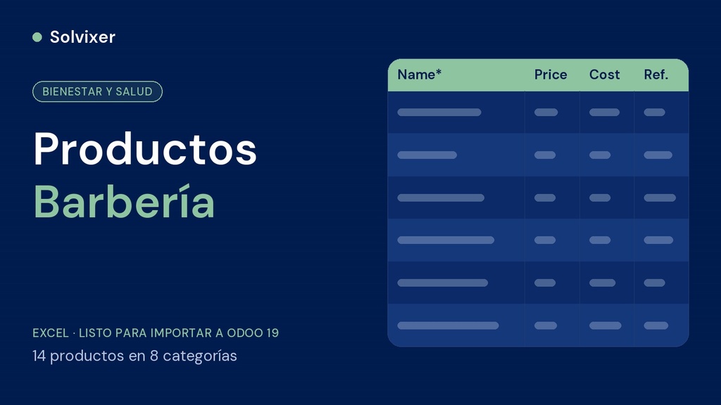Productos Barbería