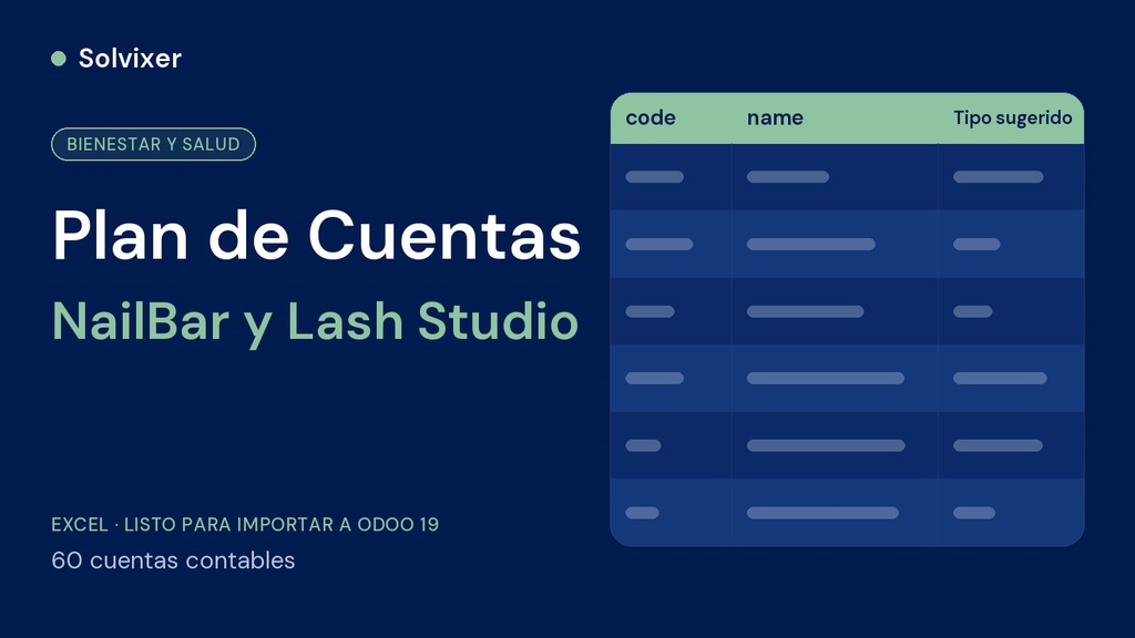 Plan de Cuentas NailBar y Lash Studio